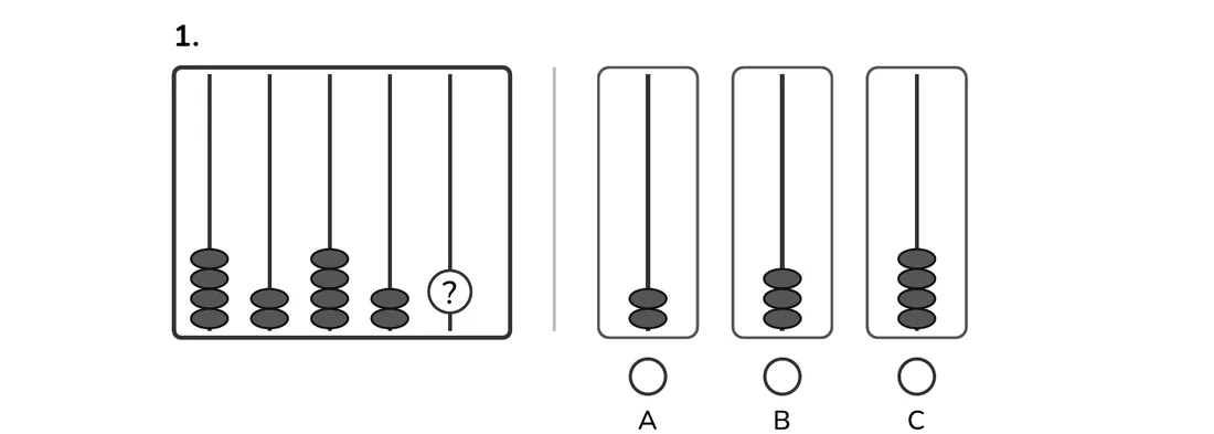 Number Series question 1 from the Gradecairn Grade 2 workbook
