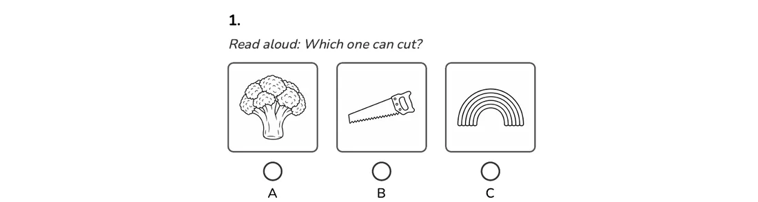 Sentence Completion question 1 from the Gradecairn Grade 2 workbook